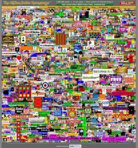 The Million Dollar Homepage Screenshot